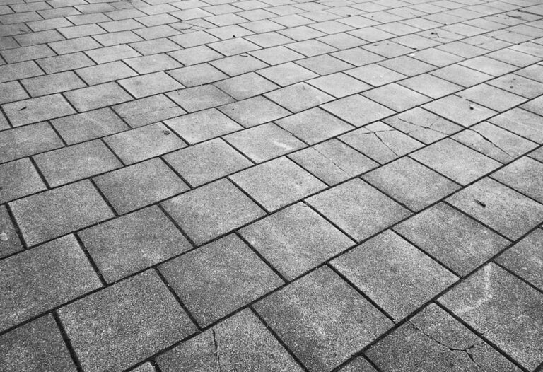 stamped concrete sidewalk